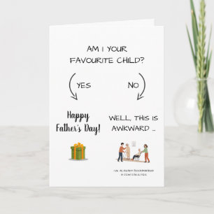 Funny Decision Tree   Flowchart Father's Day Card