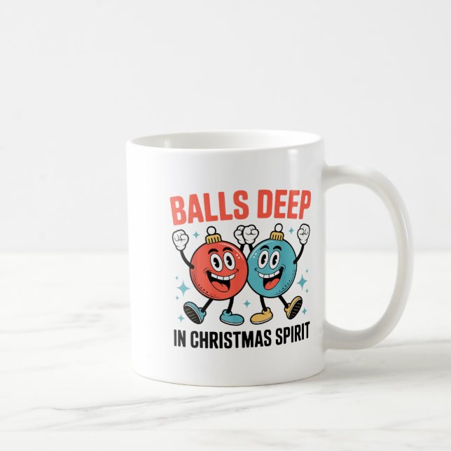 Funny Deep In Christmas Srit  Coffee Mug (Right)