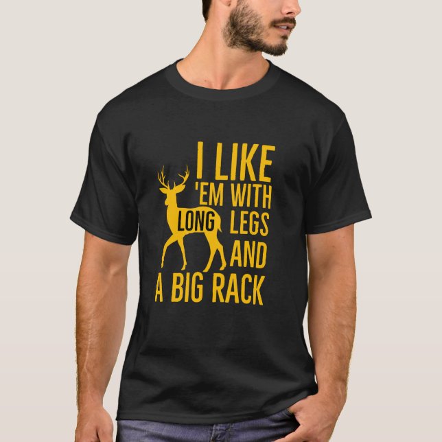 Funny Deer Hunter Gift T-Shirt (Front)