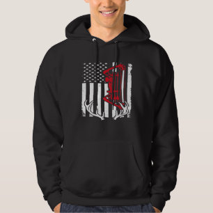 Funny Deer Hunter Hunting Bow Hunting Archery Amer Hoodie