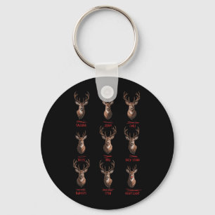Funny Deer Hunters All Of Santas Reindeer Hunting Key Ring