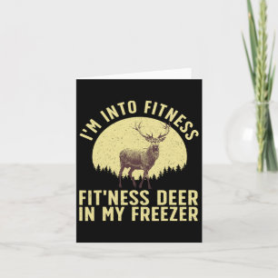 Funny Deer Hunting Art For Men Women Wildlife Hunt Card
