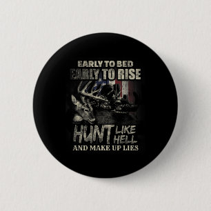Funny Deer Hunting For Deer Hunters And Hunting Lo 6 Cm Round Badge