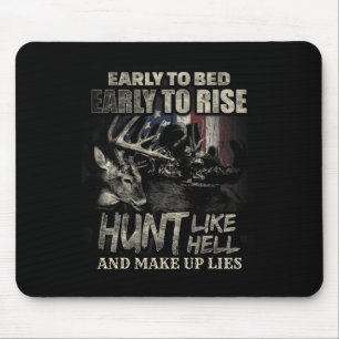 Funny Deer Hunting For Deer Hunters And Hunting Lo Mouse Pad