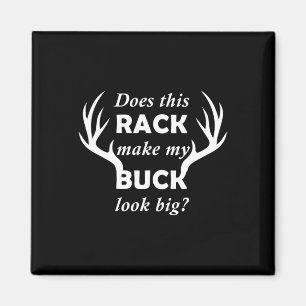 Funny Deer Hunting Hunter Rack Big Buck Magnet