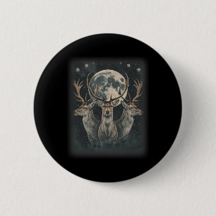 Funny Deer Hunting Hunter Shirt 6 Cm Round Badge