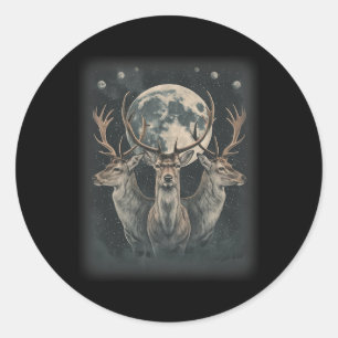 Funny Deer Hunting Hunter Shirt Classic Round Sticker