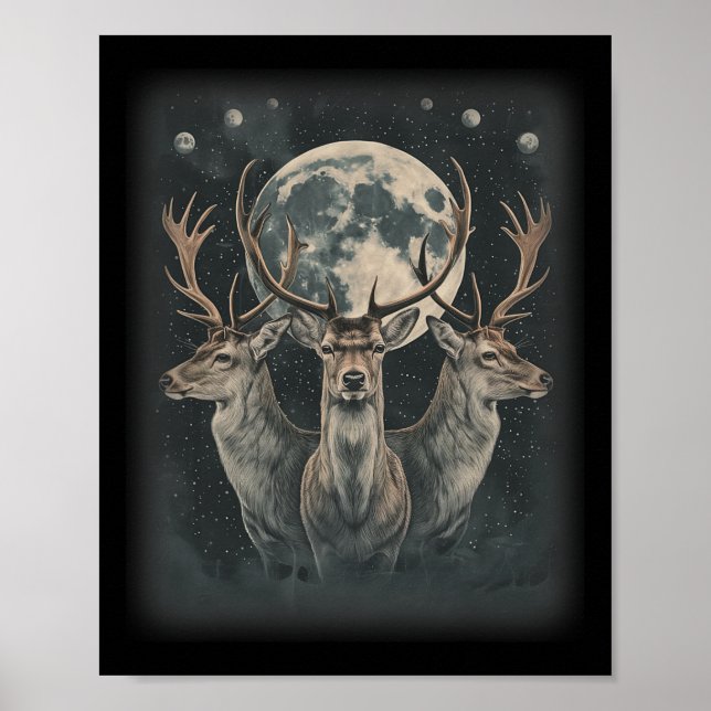Funny Deer Hunting Hunter Shirt  Poster (Front)