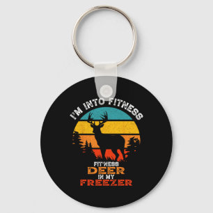 Funny Deer Hunting I'm Into Fitness Deer Freezer H Key Ring