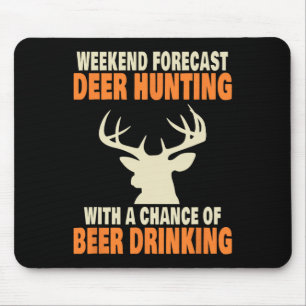Funny Deer Hunting Mouse Pad