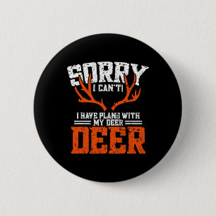 Funny Deer Hunting Outfit - Deer Hunting 6 Cm Round Badge