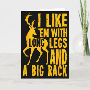 Funny Deer Hunting Quote Gift For Hunters  Card