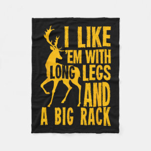 Funny Deer Hunting Quote Gift For Hunters Fleece Blanket