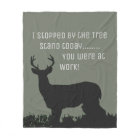 Funny Deer Hunting Tree Stand Blanket