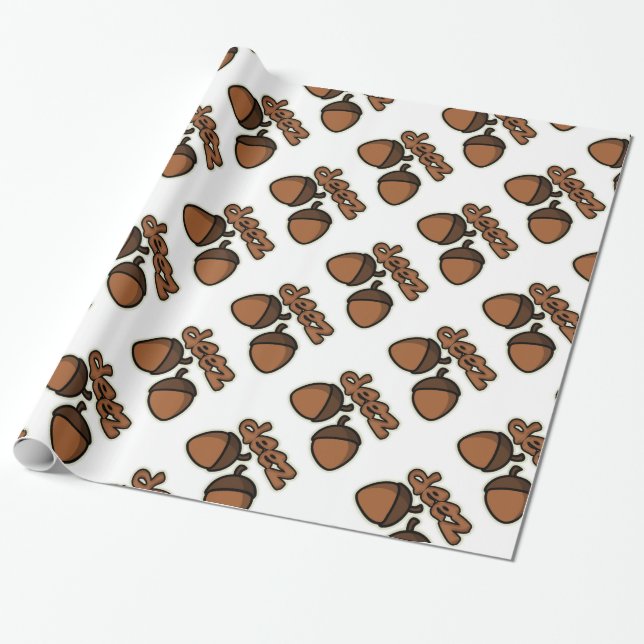 Funny deez nuts wrapping paper (Unrolled)