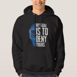 Funny Defense Goalie Ice Hockey Goalkeeper Hoodie