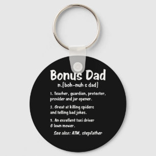 Funny Definition About Bonus Dad Key Ring