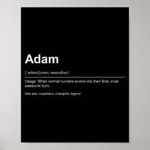 Funny Definition Quote For The Name Adam _  Poster