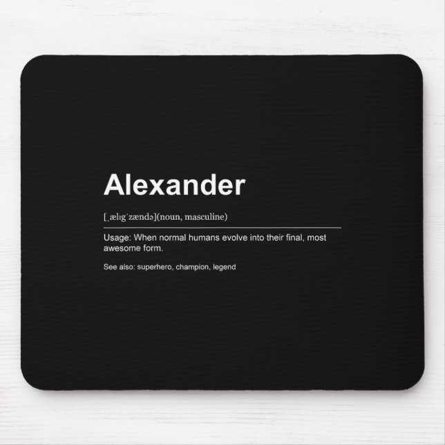 Funny Definition Quote For The Name Ander _  Mouse Pad (Front)