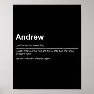 Funny Definition Quote For The Name Andrew _  Poster