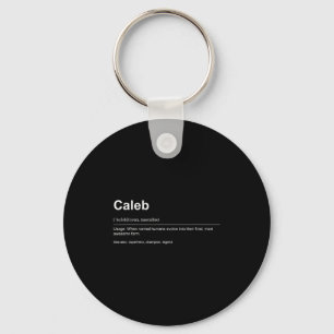 Funny Definition Quote For The Name Caleb _ Key Ring