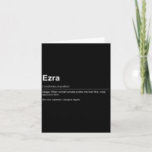 Funny Definition Quote For The Name Ezra _ Card