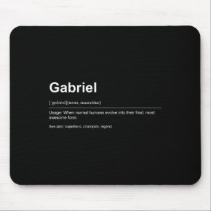 Funny Definition Quote For The Name Gabriel _ Mouse Pad