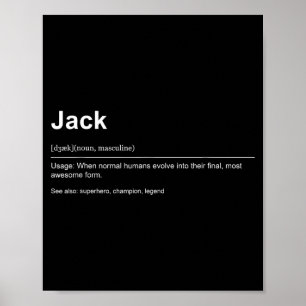 Funny Definition Quote For The Name Jack _  Poster