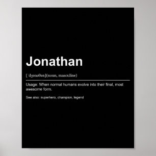 Funny Definition Quote For The Name Jonathan _ Poster