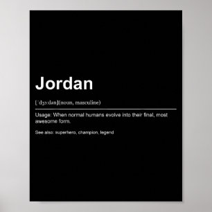 Funny Definition Quote For The Name Jordan _ Poster