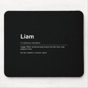Funny Definition Quote For The Name Liam _ Mouse Pad
