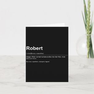 Funny Definition Quote For The Name Robert _  Card