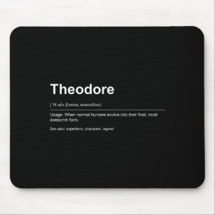 Funny Definition Quote For The Name Theodore _ Mouse Pad
