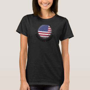 funny Defund the Thought Police printed on back, l T-Shirt