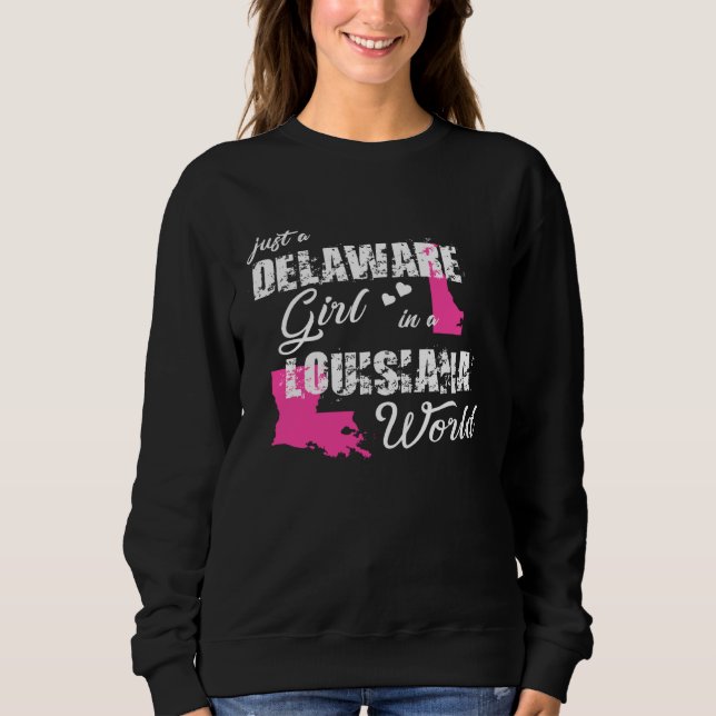 Funny Delaware Shirts Just a Delaware girl in a Lo (Front)