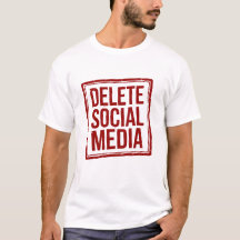 Funny Delete Social Media Anti Internet Minimalist