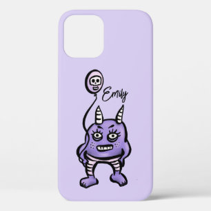 Funny Demon Purple Cute Whimsigoth Name iPhone 12 Case