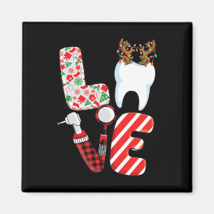 Funny Dental Christmas Crew Dental Hygienist Istan Magnet