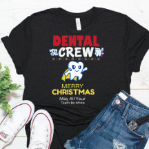 Funny Dental Crew Christmas Group T-Shirt