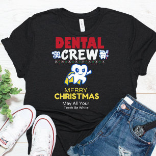 Funny Dental Crew Christmas Group T-Shirt