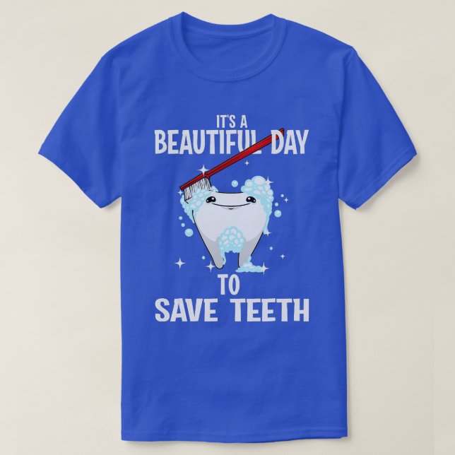 Funny Dental For Men Women th Dentist Tooth Fairy  T-Shirt (Design Front)