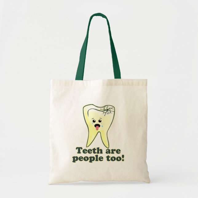 Funny Dental Hygienist Tote Bag (Front)