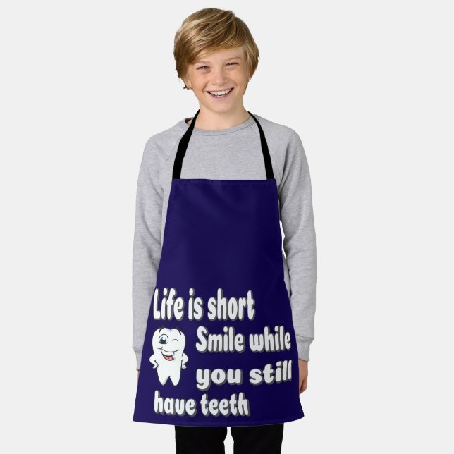 Funny Dental Quote Apron (Worn)
