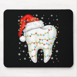 Funny Dental Tooth Pjs Pajamas Christmas Xmas Men  Mouse Pad