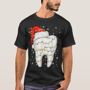 Funny Dental Tooth Pjs Pajamas Christmas Xmas Men  T-Shirt