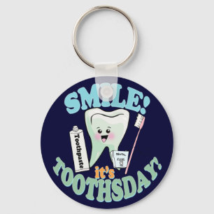Funny Dentist Dental Hygienist Key Ring