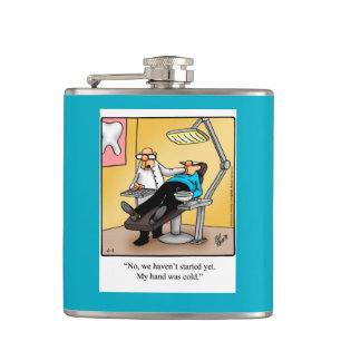 Funny Dentist Humour Flask Gift