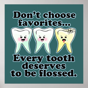 Funny Dentist Hygienist RDH Poster