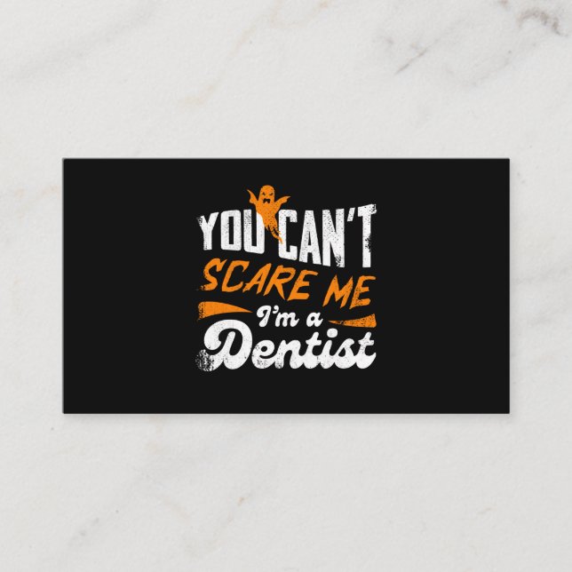 Funny Dentist 🦷 Nothing Scares Me | Dentist Gift Enclosure Card (Front)