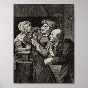 Funny Dentist Office Antique Dentistry Poster